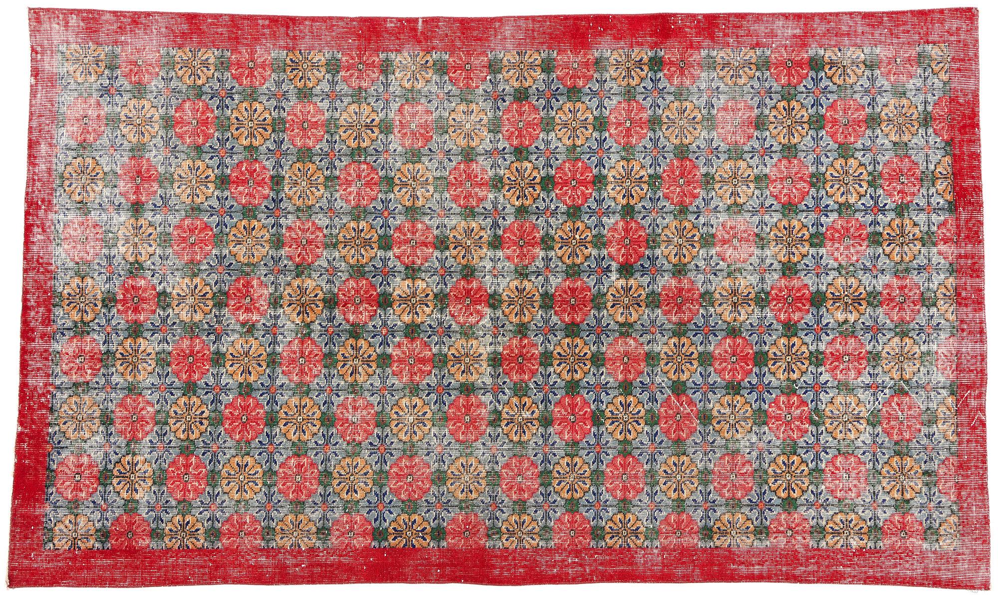 Tappeto Zeki Muren turco Sivas del 1960 con stile moderno in vendita 2