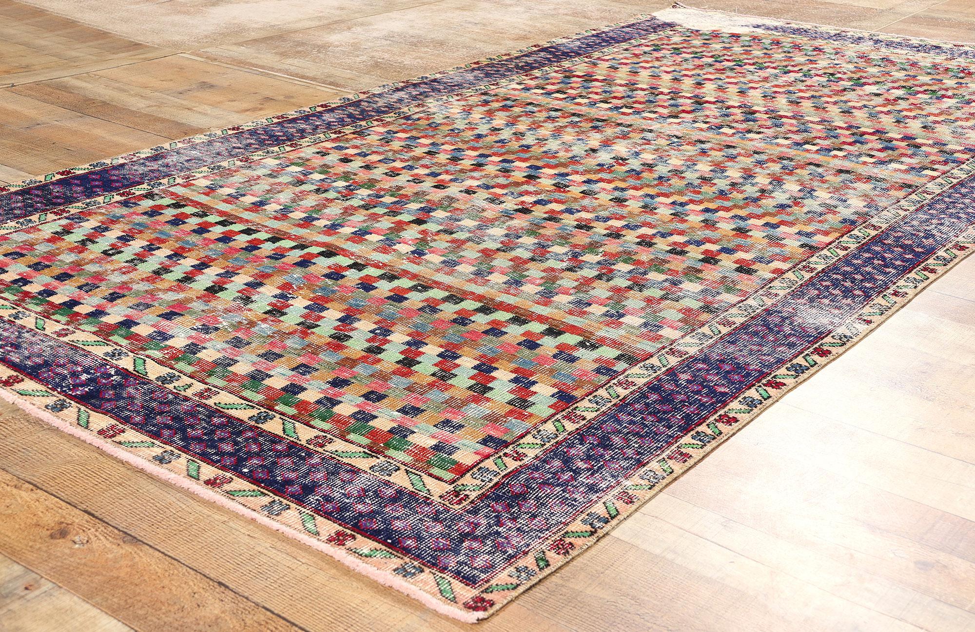 Wool Zeki Muren Vintage Turkish Sivas Rug For Sale