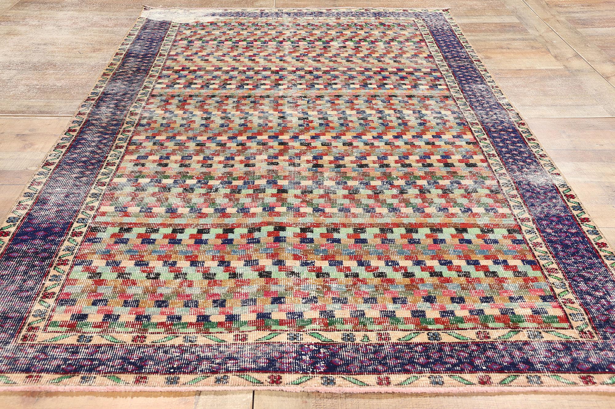 Zeki Muren Vintage Turkish Sivas Rug For Sale 1