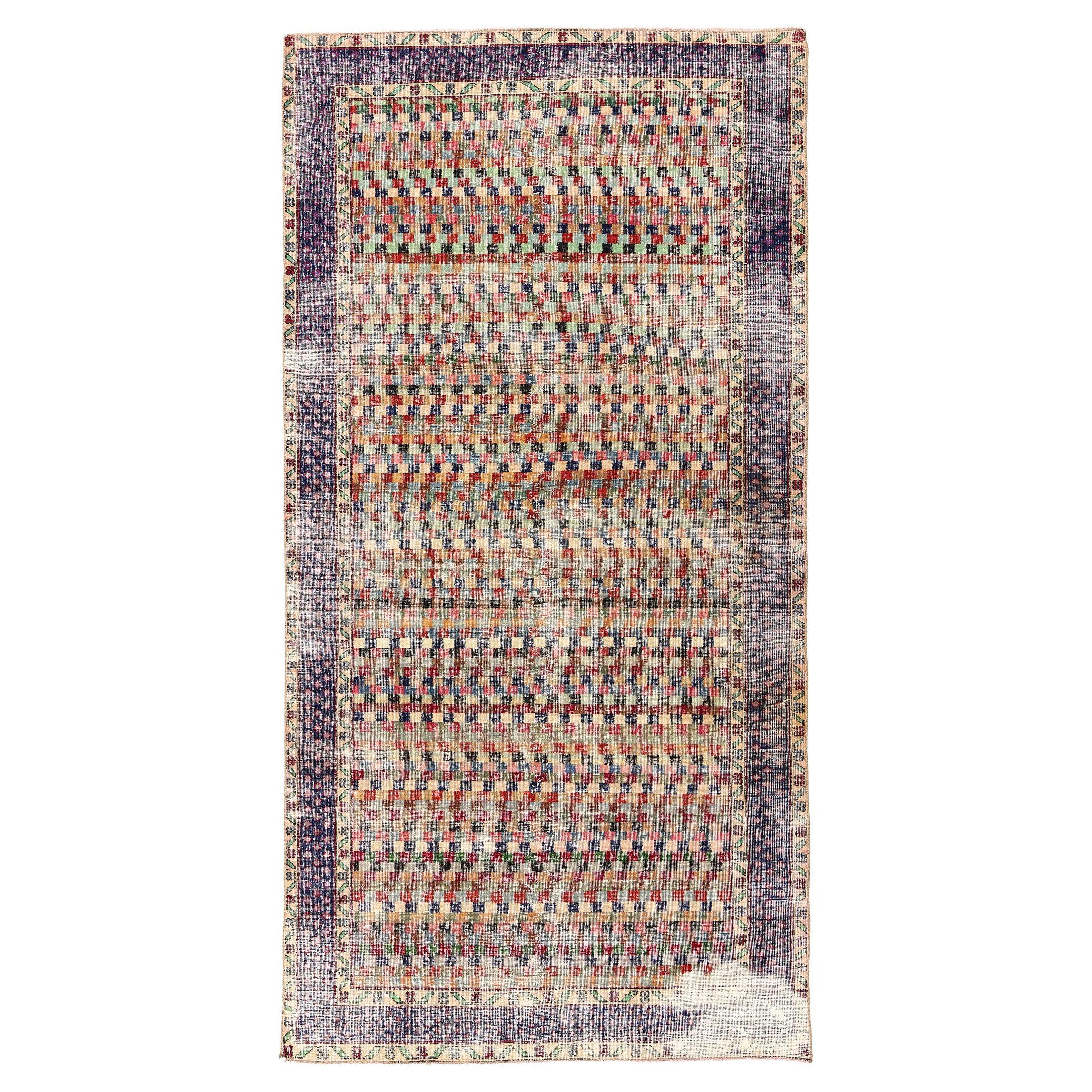 Zeki Muren Vintage Turkish Sivas Rug For Sale