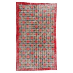 Tapis turc Sivas Zeki Muren des années 1960 avec style moderne