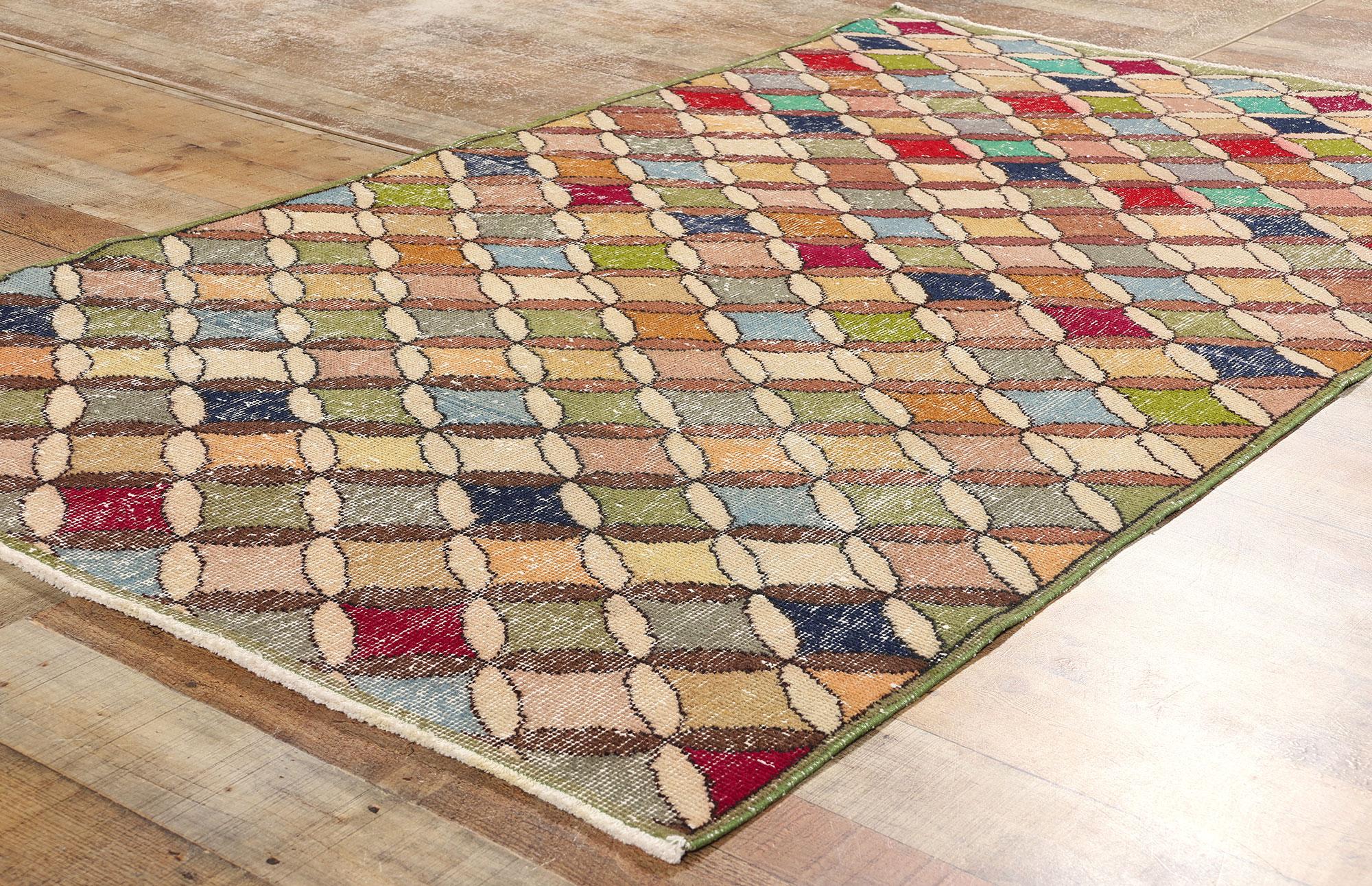 20ième siècle Tapis turc Sivas vintage Zeki Muren en vente