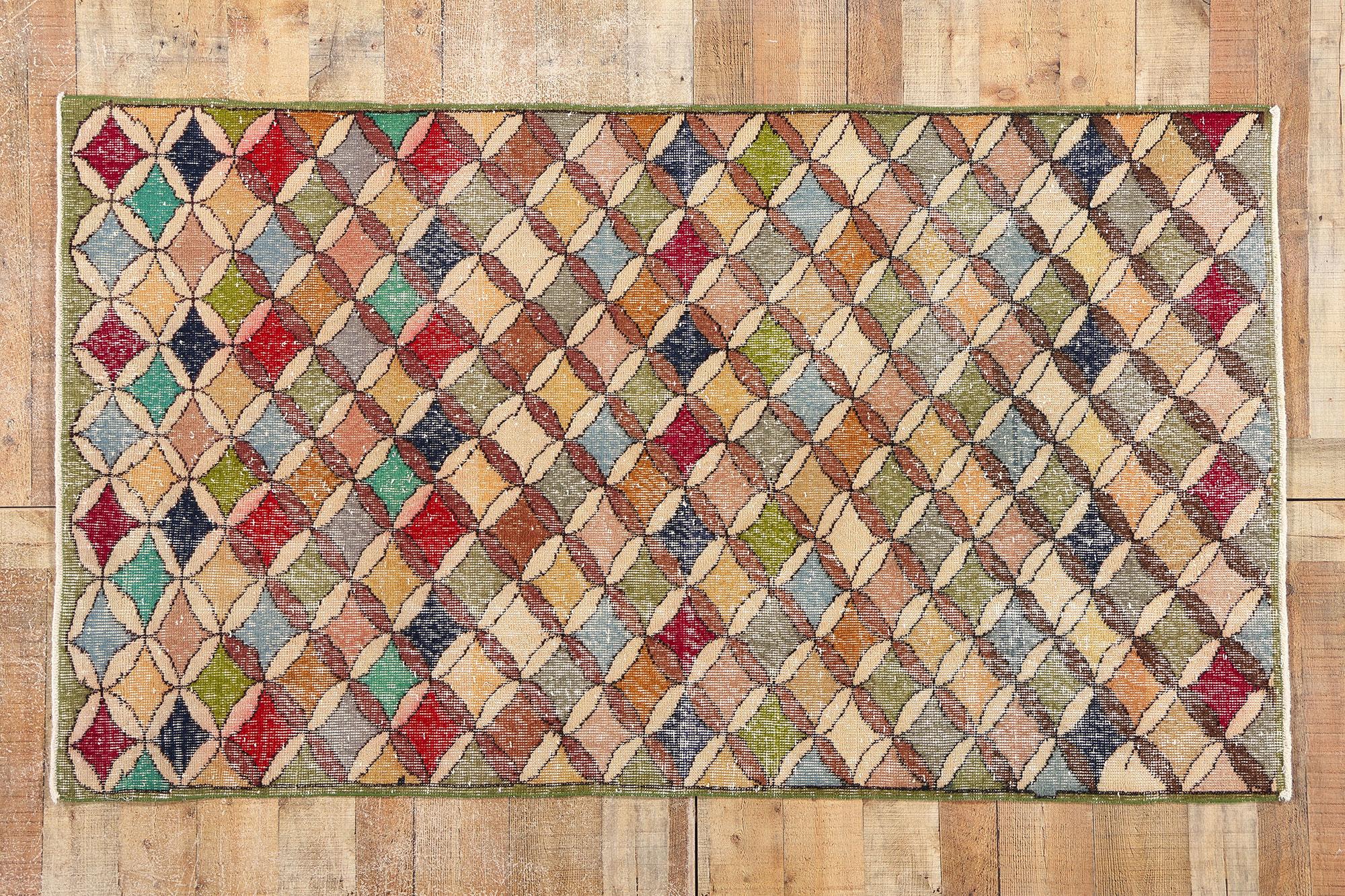 Tapis turc Sivas vintage Zeki Muren en vente 1