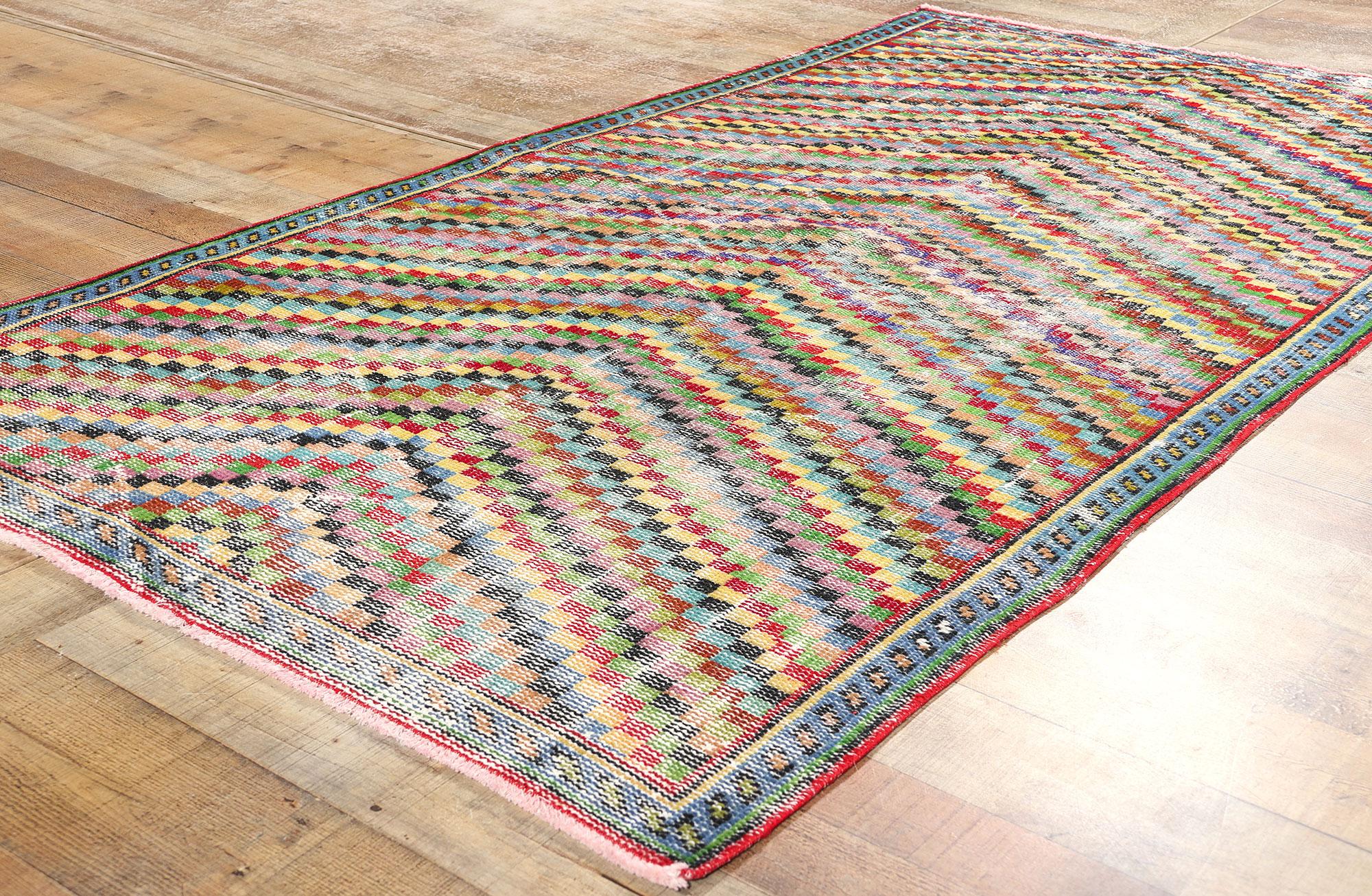 Wool Zeki Muren Vintage Turkish Sivas Rug For Sale