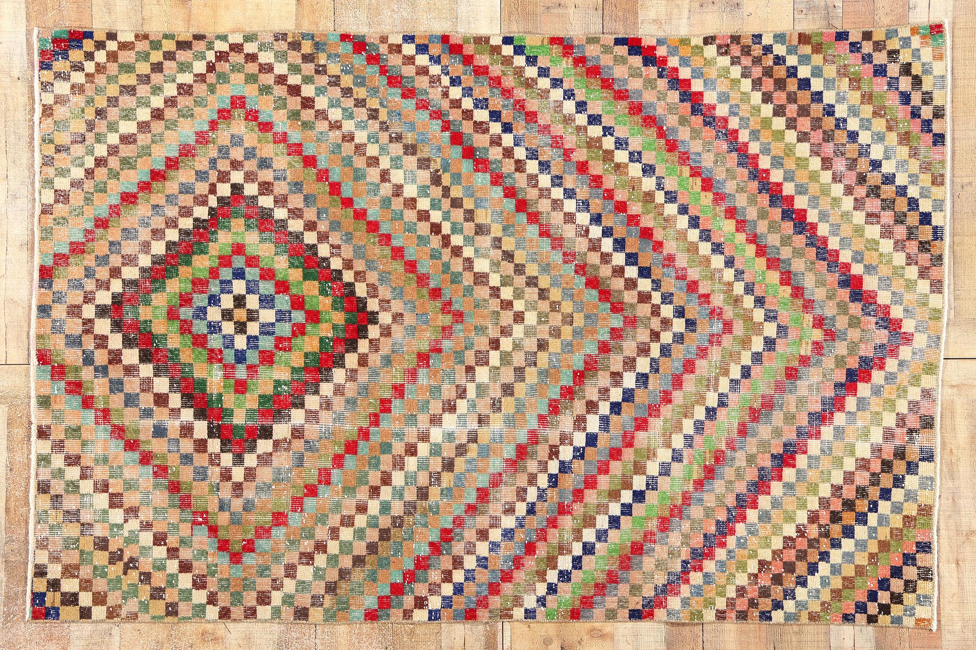 Tapis turc Sivas vintage Zeki Muren en vente 1