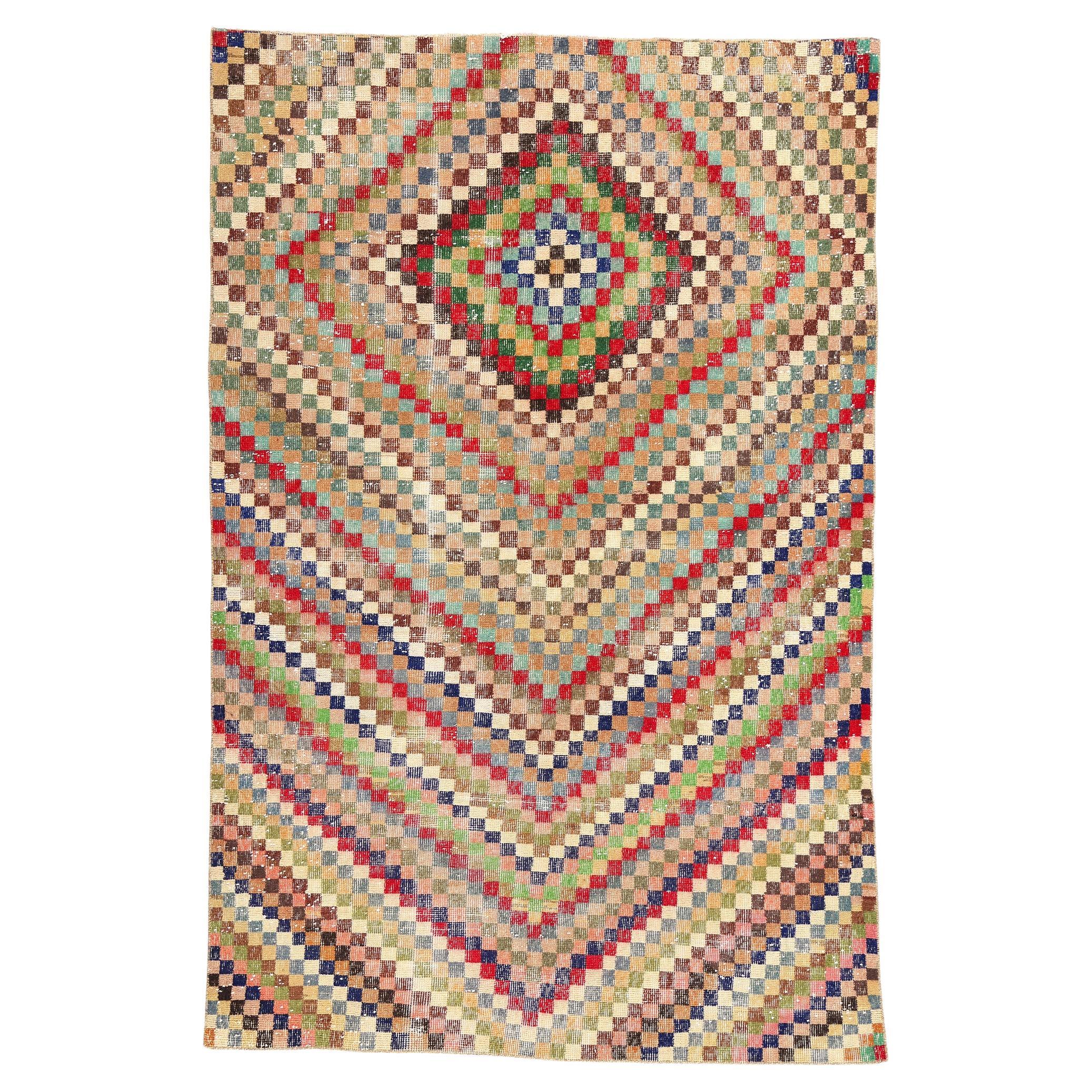Tapis turc Sivas vintage Zeki Muren
