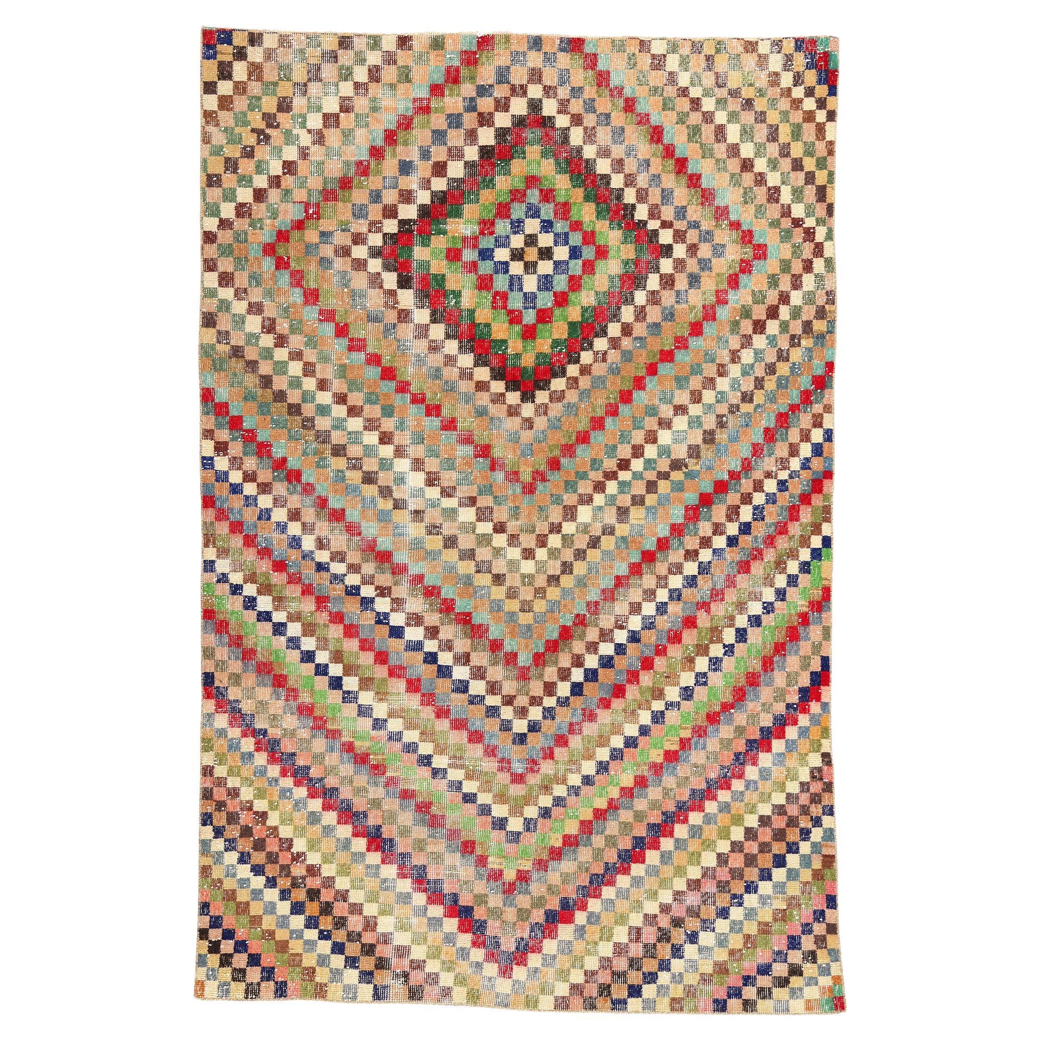 Zeki Muren Vintage Turkish Sivas Rug