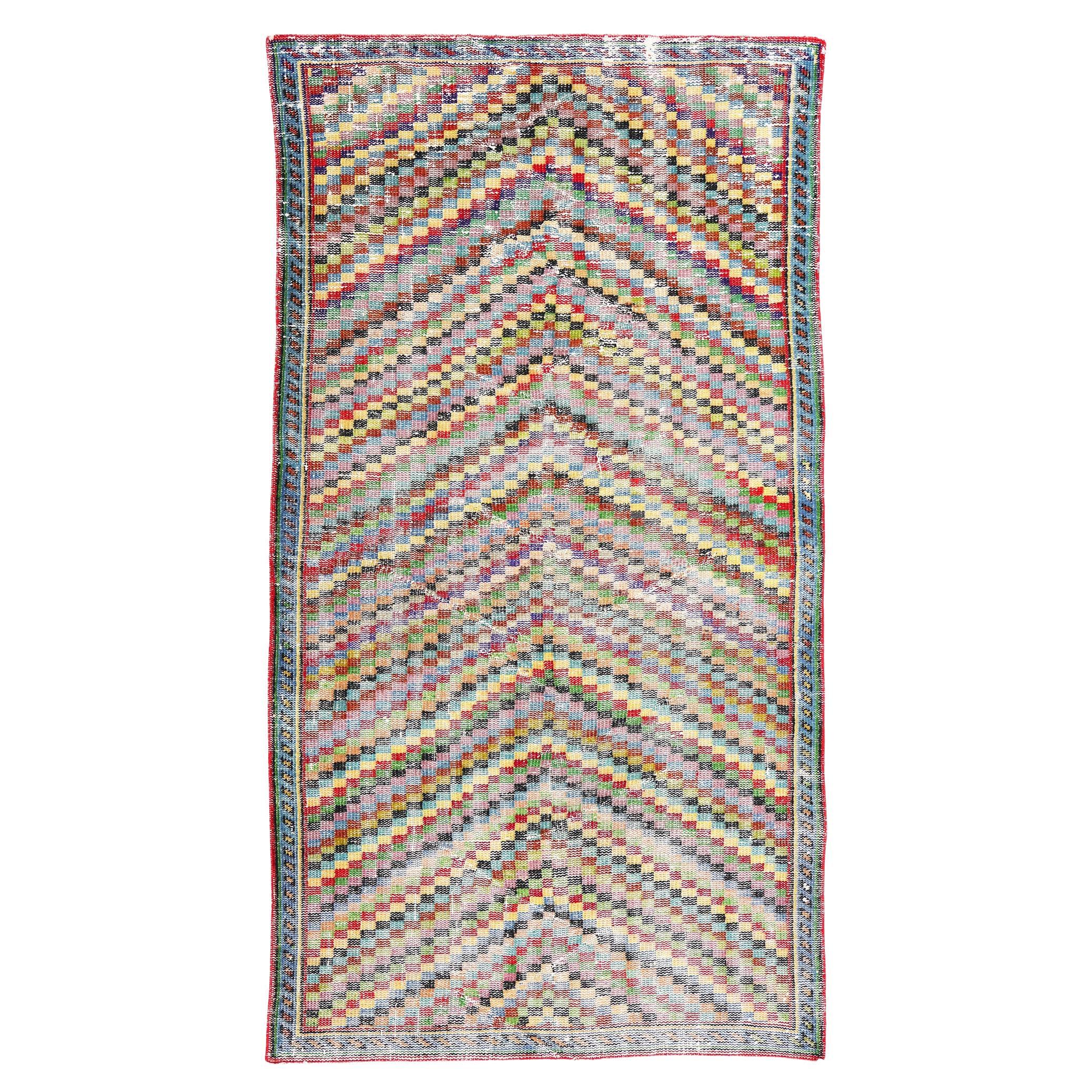 Zeki Muren Vintage Turkish Sivas Rug