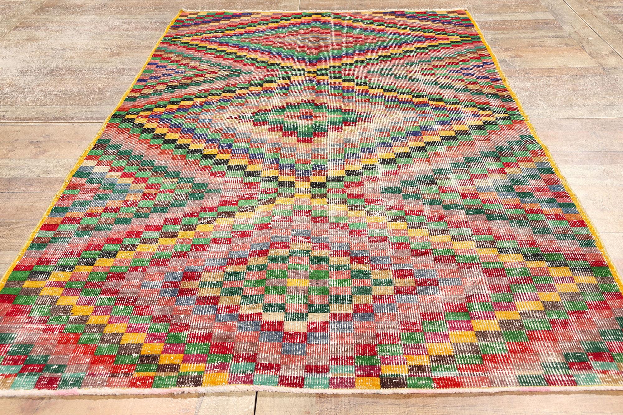 Alfombra Sivas Turca Vintage Zeki Muren Lana en venta