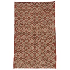 Distressed Vintage Turkish Sivas Rug with Rustic Tudor Style