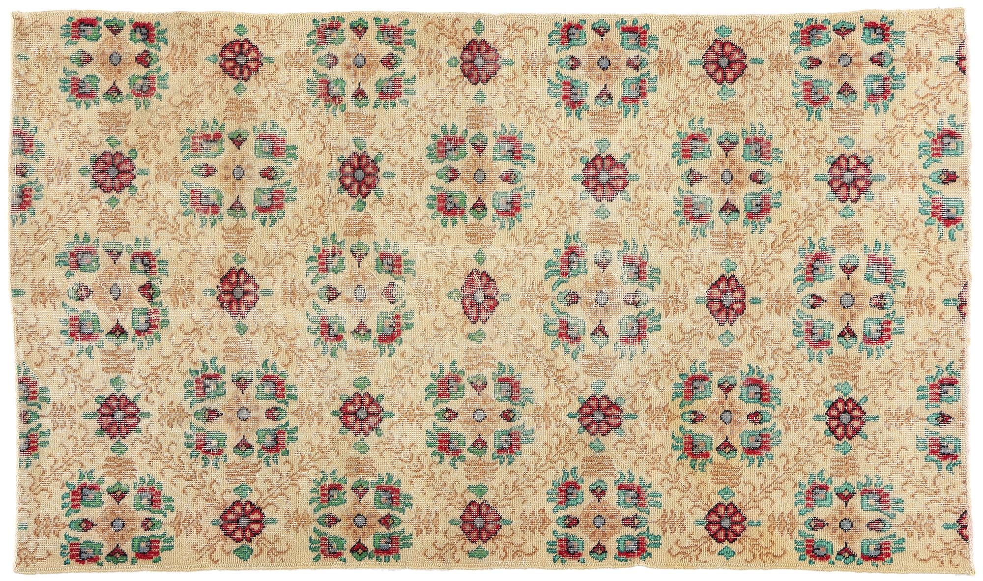 Tapis Sivas turc vintage vieilli en vente 2
