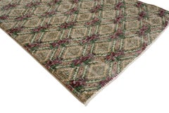 The Weathered Rose Lattice: A Vintage Turkish Sivas Treasure