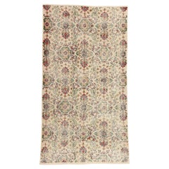 Distressed Retro Turkish Sivas Rug