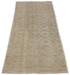Distressed Vintage Turkish Sivas Rug with Shabby Chic Rustic Farmhouse Style