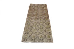 Distressed Vintage Turkish Sivas Rug with Shabby Chic Rustic Farmhouse Style