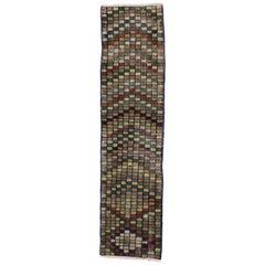 Distressed Vintage Turkish Sivas Runner with Industrial Art Deco
Cubism Style Distressed Vintage Turkish Sivas Runner with Industrial Art Deco
Cubism Style