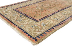 Distressed Vintage Turkish Sivas Runner with Rustic Pacific Northwest Style