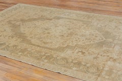 Distressed White Oushak in Faded Glory