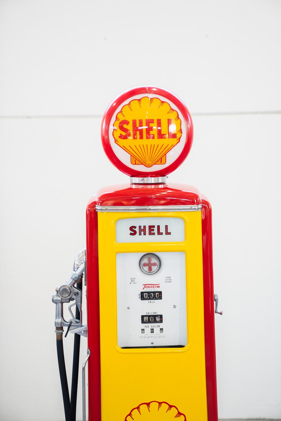 Italian Distributore benzina SHELL américain anni 50/60 en vente