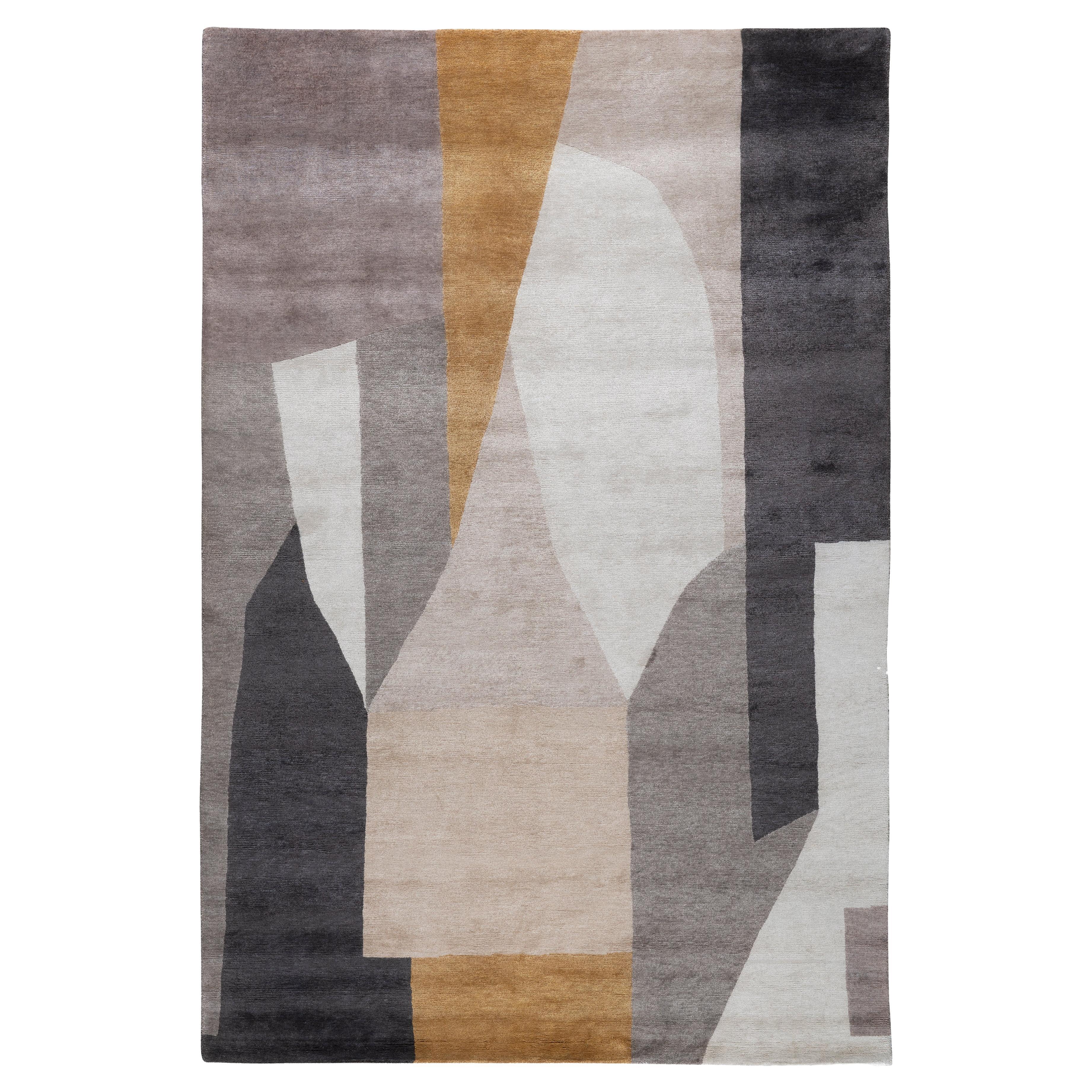 Nepalese District Silt Hand-knotted Rug by Kelly Wearstler For Sale