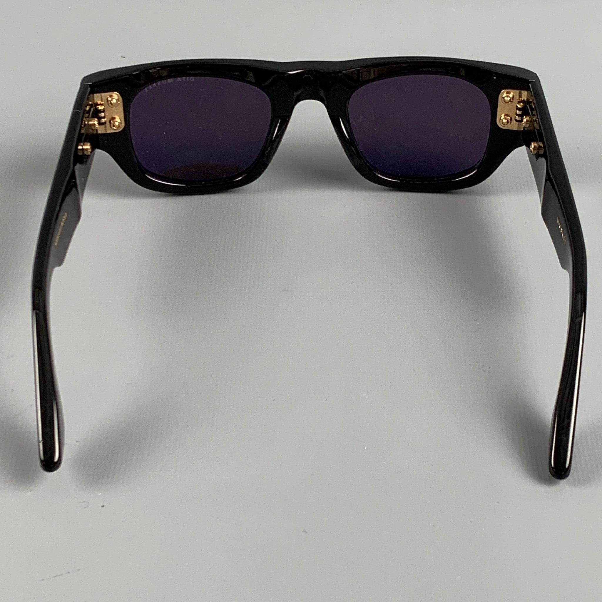 DITA Black Gold Acetate Sunglasses In Excellent Condition For Sale In San Francisco, CA