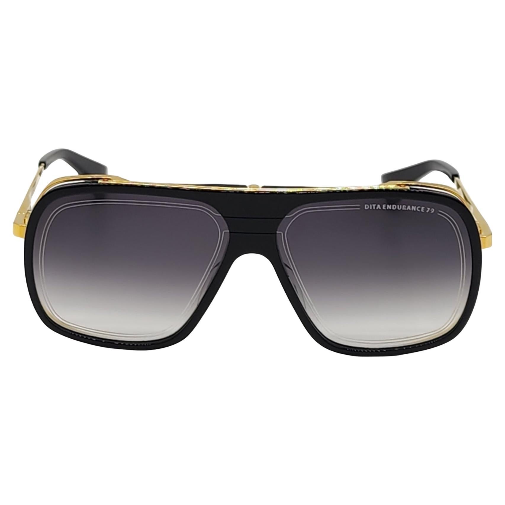 Dita Endurance 79 Serie Sonnenbrille Schwarz in Gold im Angebot