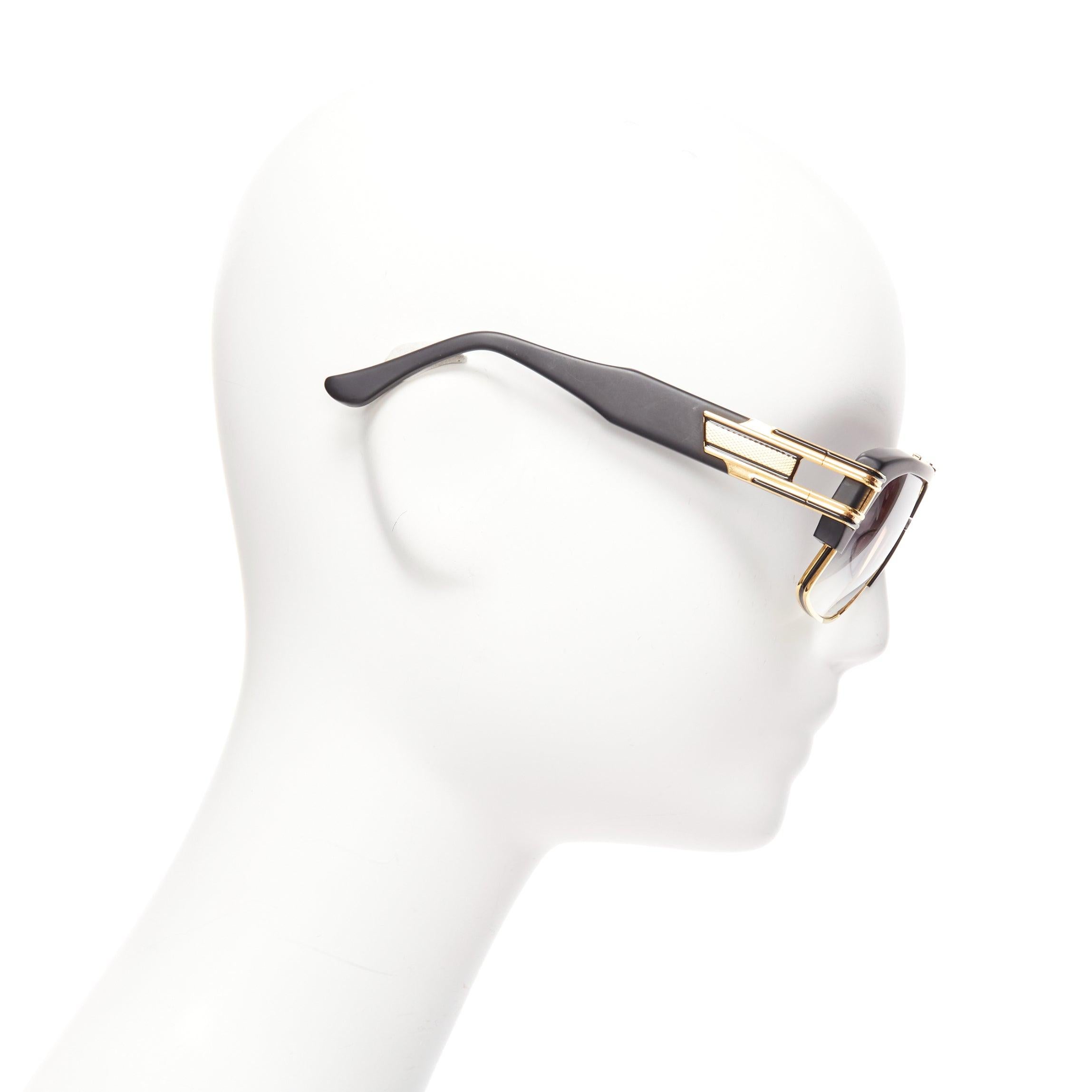 Men's DITA Grandmaster Four DRX2060B black gold matte shield sunglasses