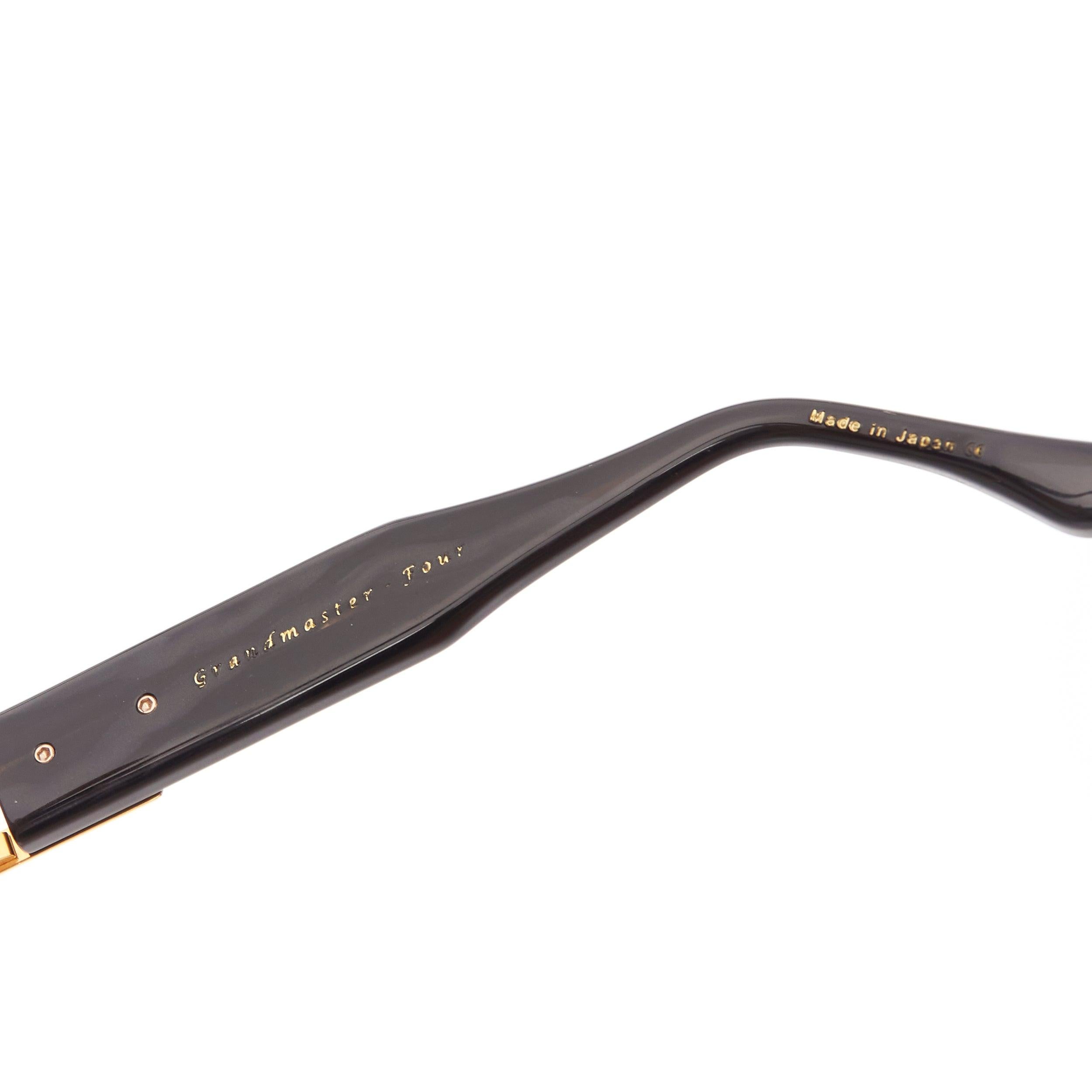 DITA Grandmaster Four DRX2060B black gold matte shield sunglasses 4