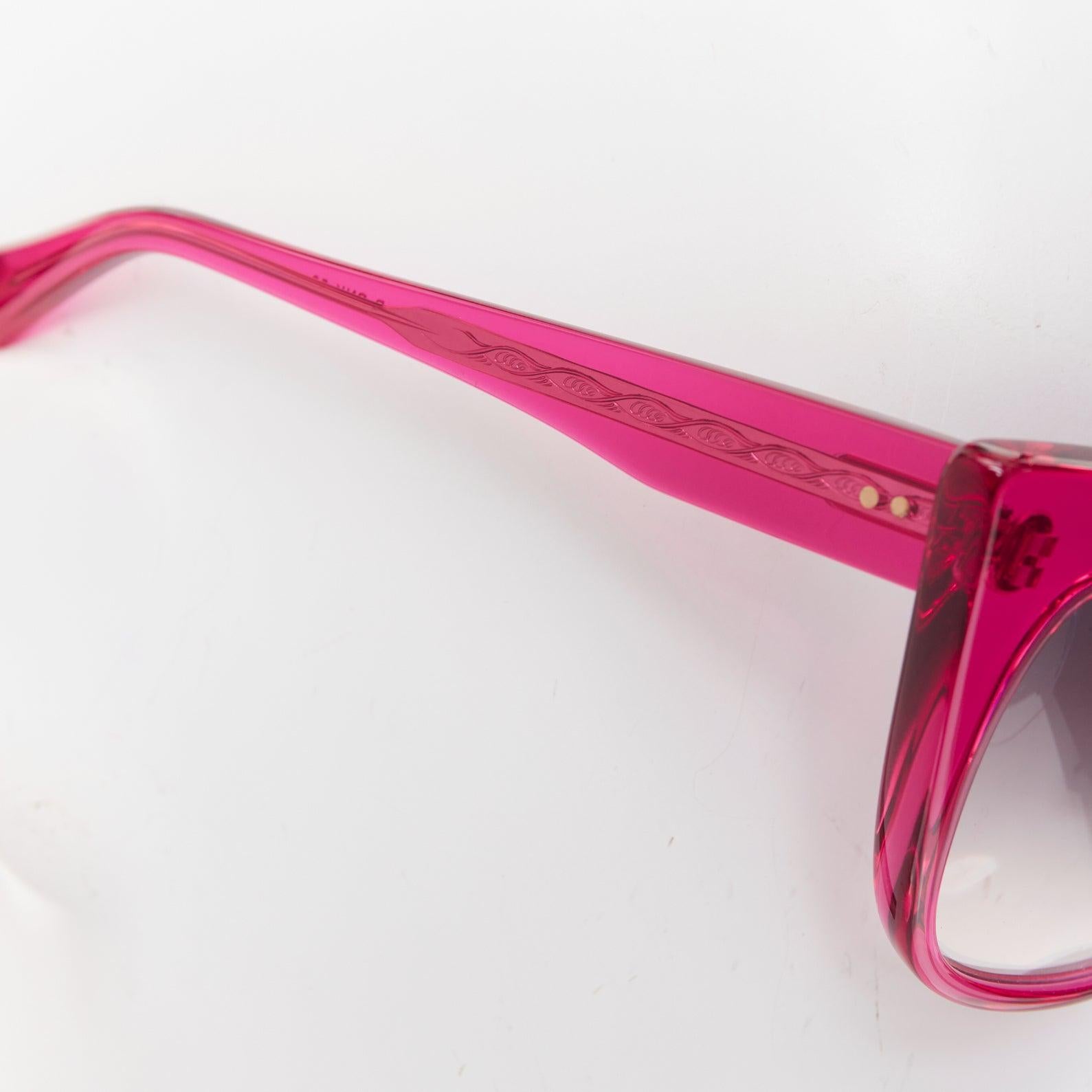 DITA Magnifique pink acetate cateye vintage glam sunglasses
Reference: AAWC/A01601
Brand: Dita
Model: Magnifique
Material: Acetate
Color: Pink, Black
Pattern: Solid
Closure: Slip On
Made in: Japan

CONDITION:
Condition: Excellent, this item was