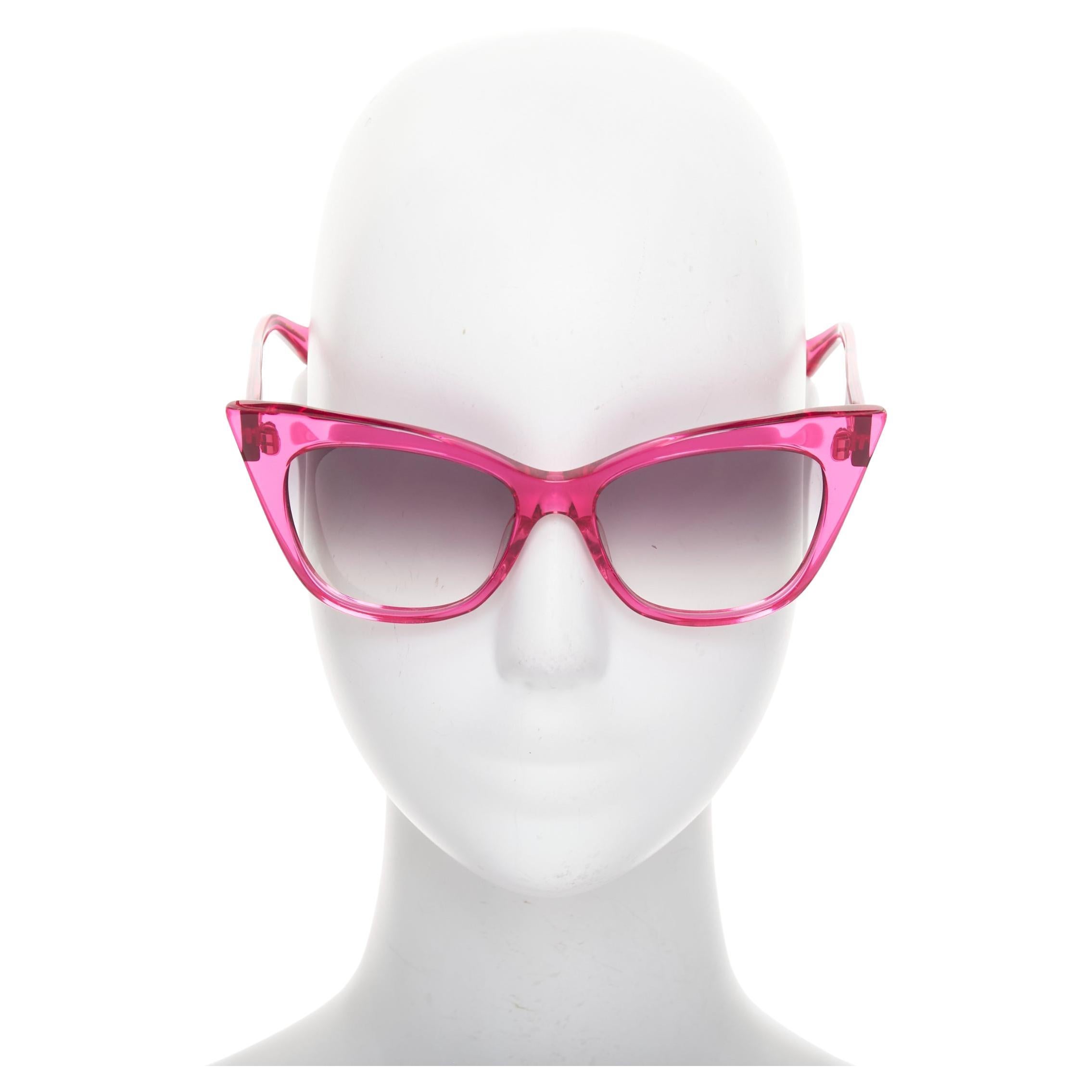 DITA Magnifique pink acetate cateye vintage glam sunglasses For Sale