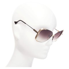DITA Mariposa black gold metallic sides frame logo end butterfly sunnies