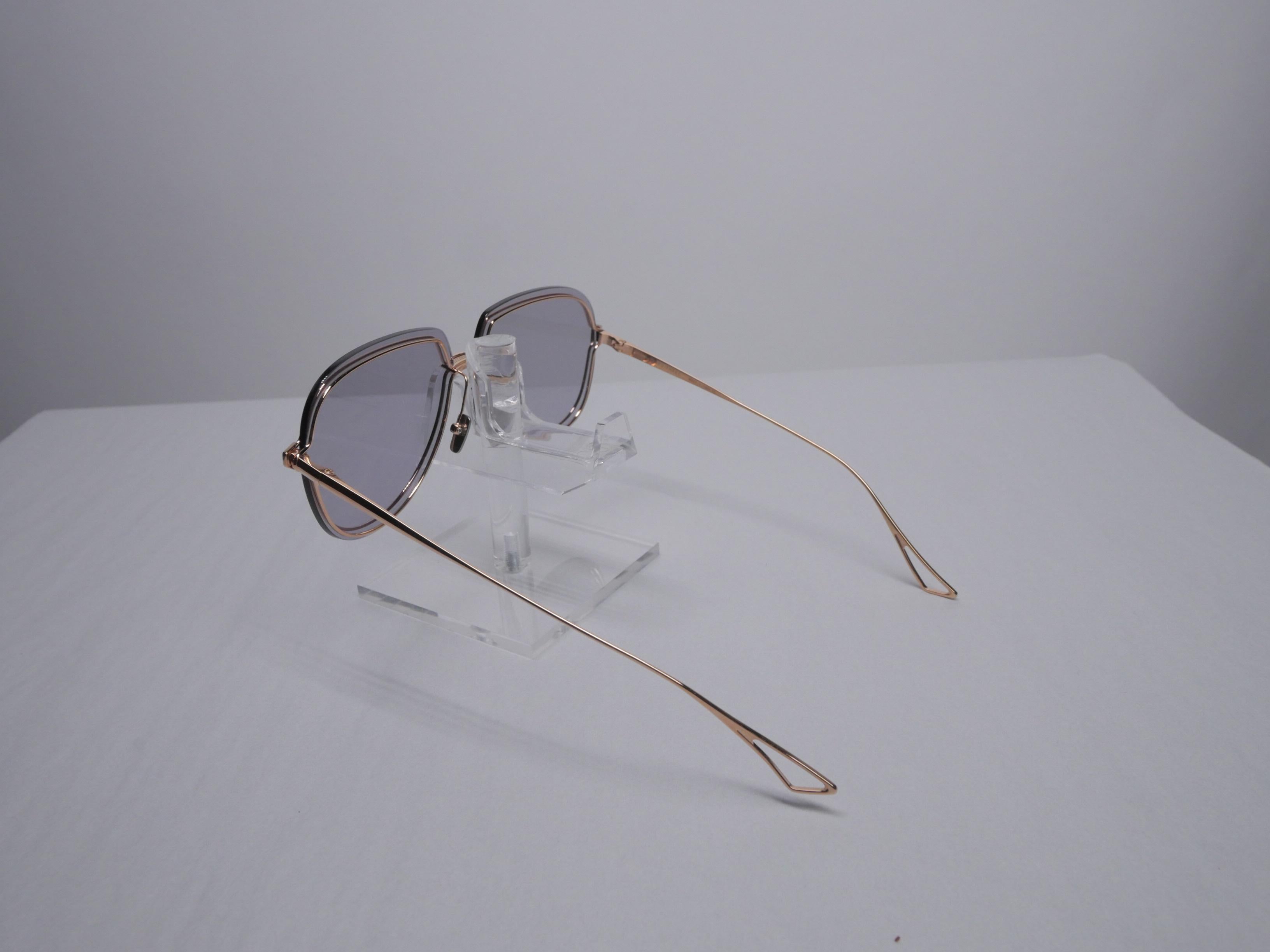 DITA Sunglasses Nightbird Three Rose Gold/Gray 1