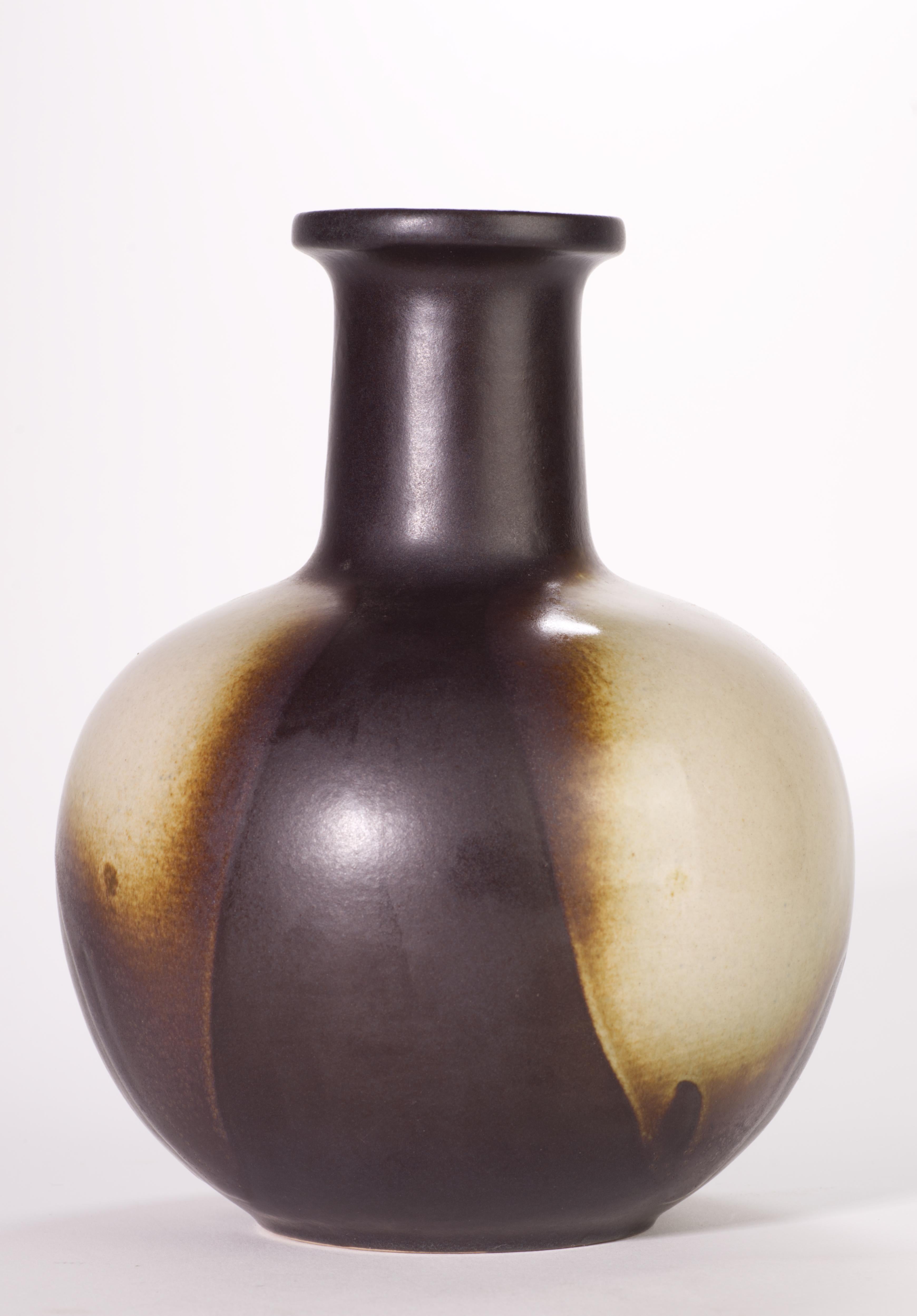 20th Century Ditmar Urbach Drip Glaze Brussels Style Vase, Czechoslovakia 1960s For Sale