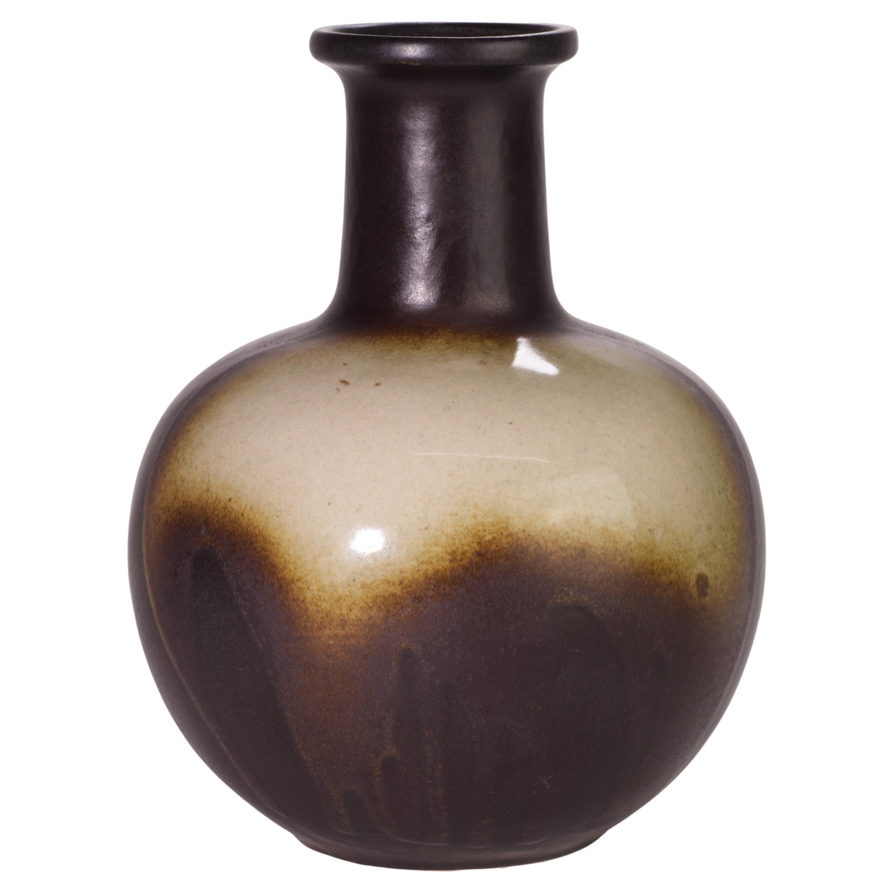Ditmar Urbach Drip Glaze Brussels Style Vase, Czechoslovakia 1960s