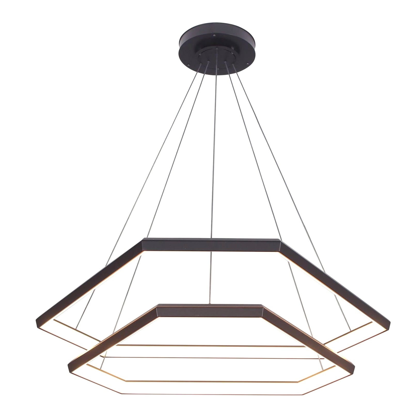 DITRI CASCADE DXC43 Hexagon Modern Chandelier Light Fixture