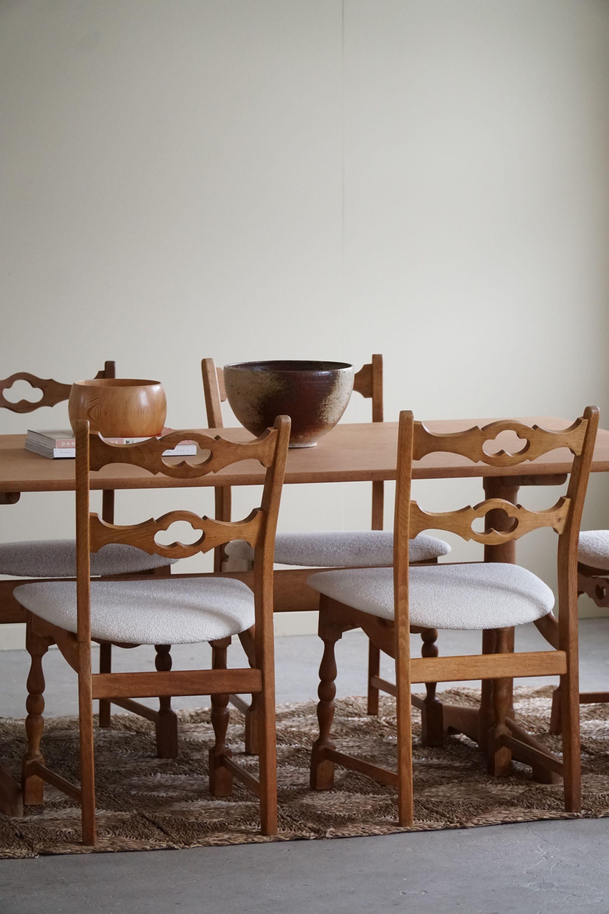 Ditte & Adrian Heath, table de salle à manger en chêne et teck, mi-siècle moderne, années 1960 en vente 6
