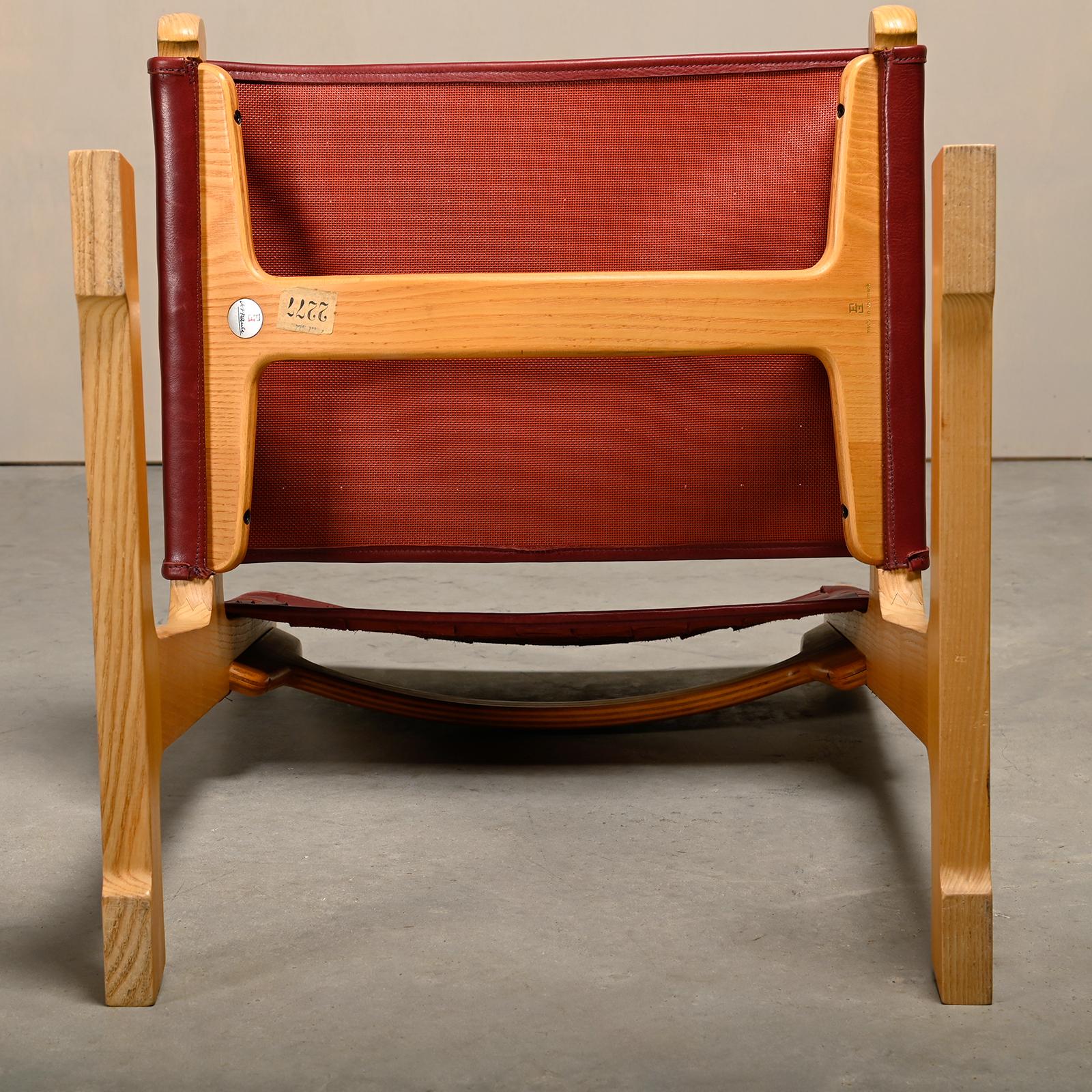 Ditte & Adrian Heath cantilever Dining Chairs in Ash and Leather, France & Søn 12