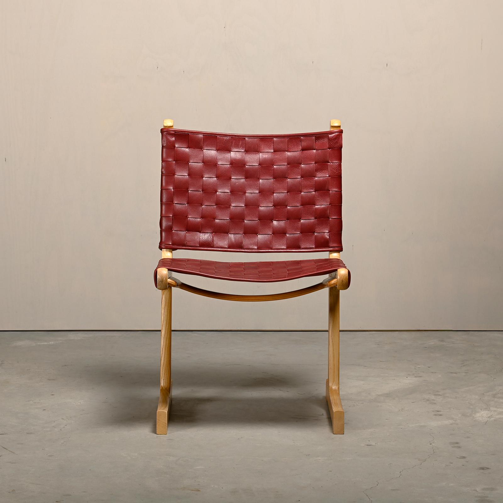 Ditte & Adrian Heath cantilever Dining Chairs in Ash and Leather, France & Søn 3