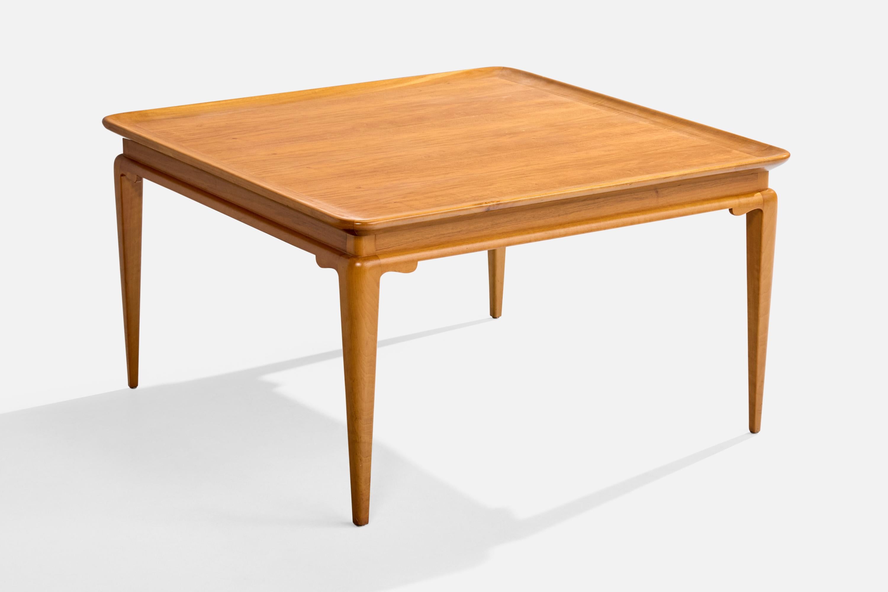 Couchtisch aus Holz, hergestellt von Ditzingers, Schweden, ca. 1940er Jahre.

Gesamtabmessungen (Zoll): 20,2