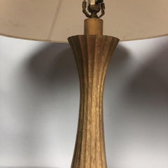 Diva Table Lamp in Burnished Brass by Robert Kuo for McGuire