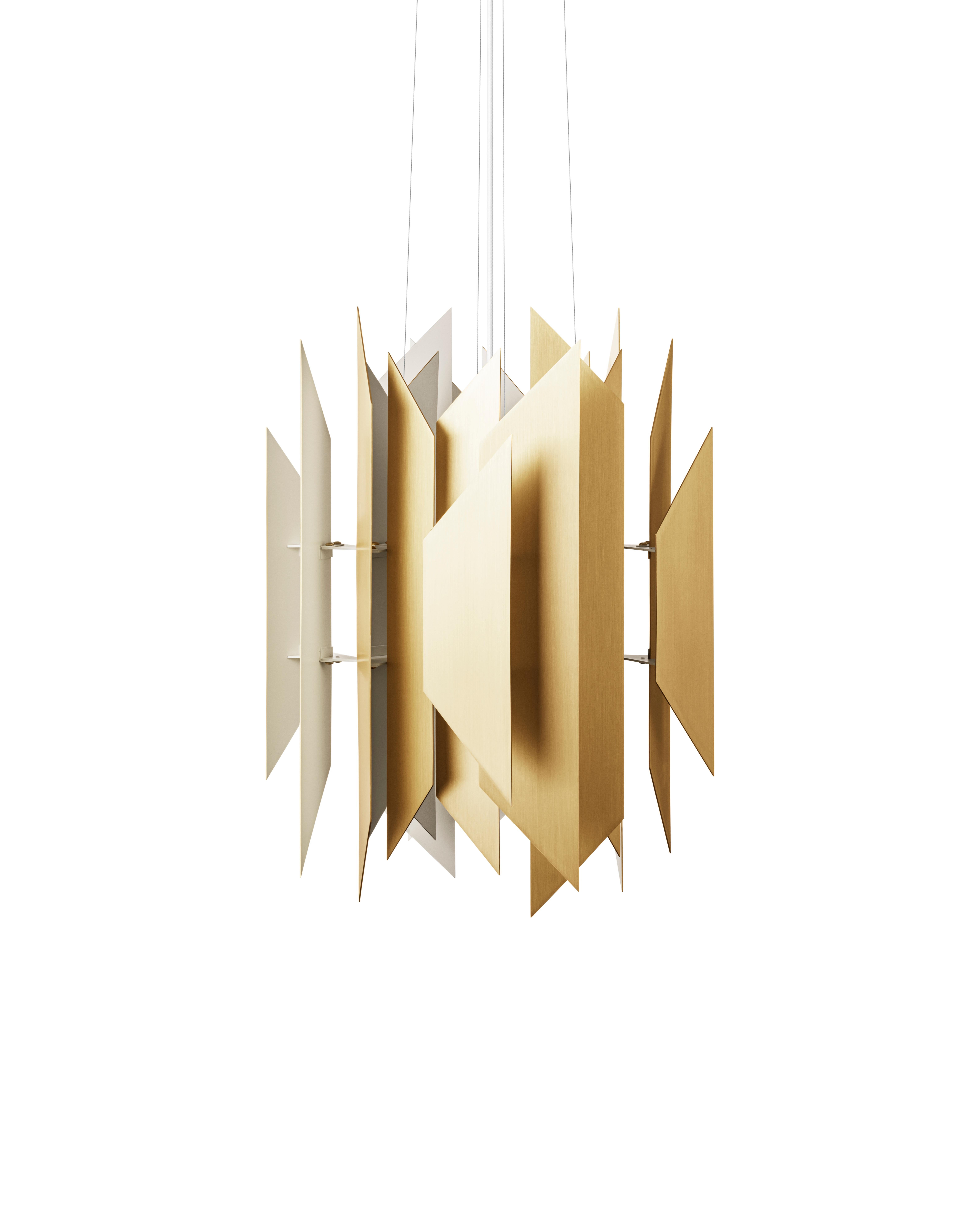 Danish 'DIVAN 2', 400, Pendant Lamp in Solid Brass by LYFA For Sale