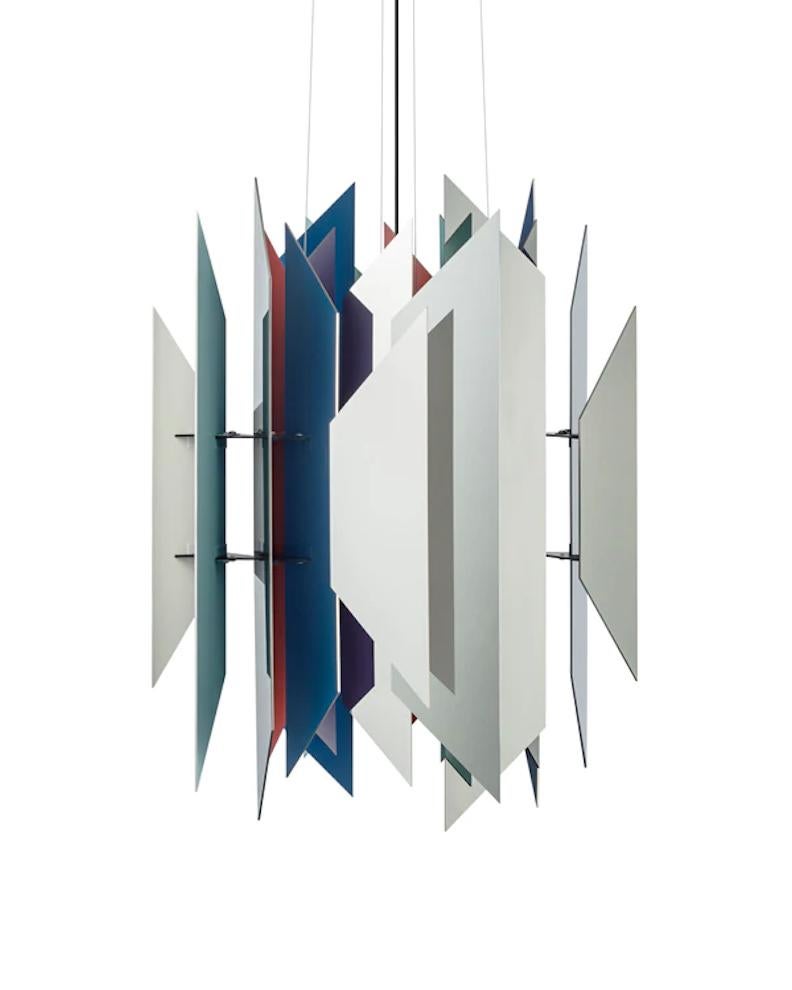 Scandinavian Modern 'Divan 2', 400, Pendant Lamp in Stainless Steel by Lyfa For Sale