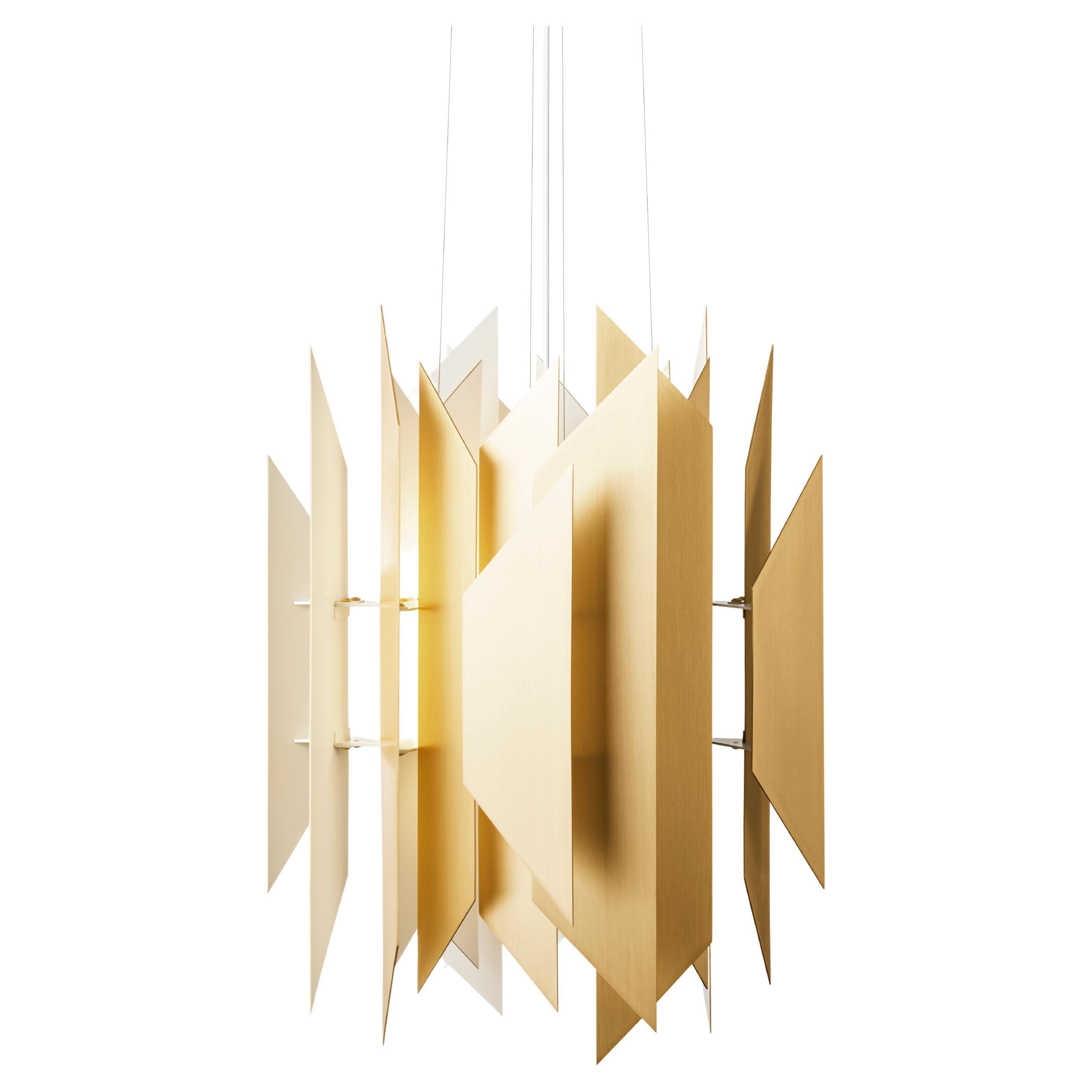 'DIVAN 2', 550, Pendant Lamp in Solid Brass by LYFA For Sale