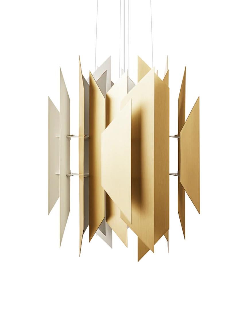 Scandinavian Modern 'DIVAN 2', 700, Pendant Lamp in Solid Brass by LYFA For Sale