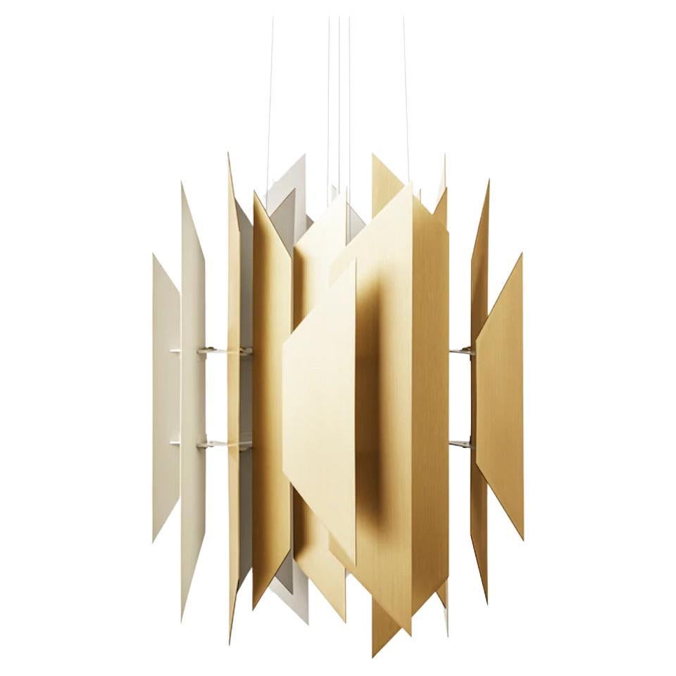 'DIVAN 2', 700, Pendant Lamp in Solid Brass by LYFA For Sale