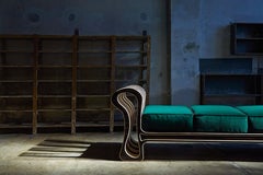 Sculptural D’Ivan Chaise Longue in Walnut & Maple by Ivan Paradisi