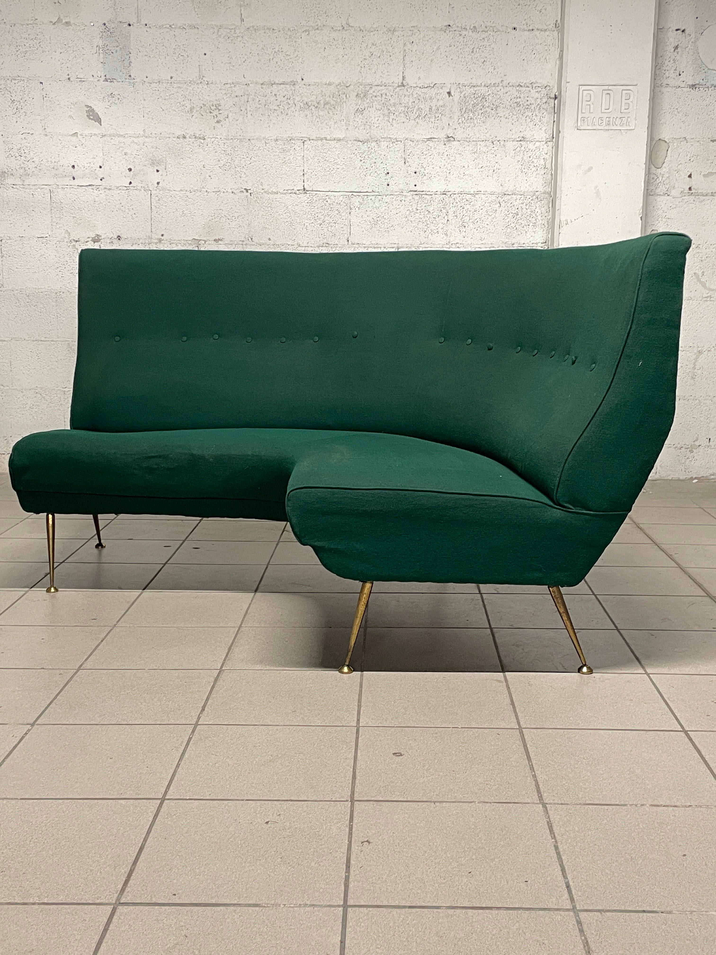 Sofá esquinero de los años 60 de fabricación italiana en venta 8
