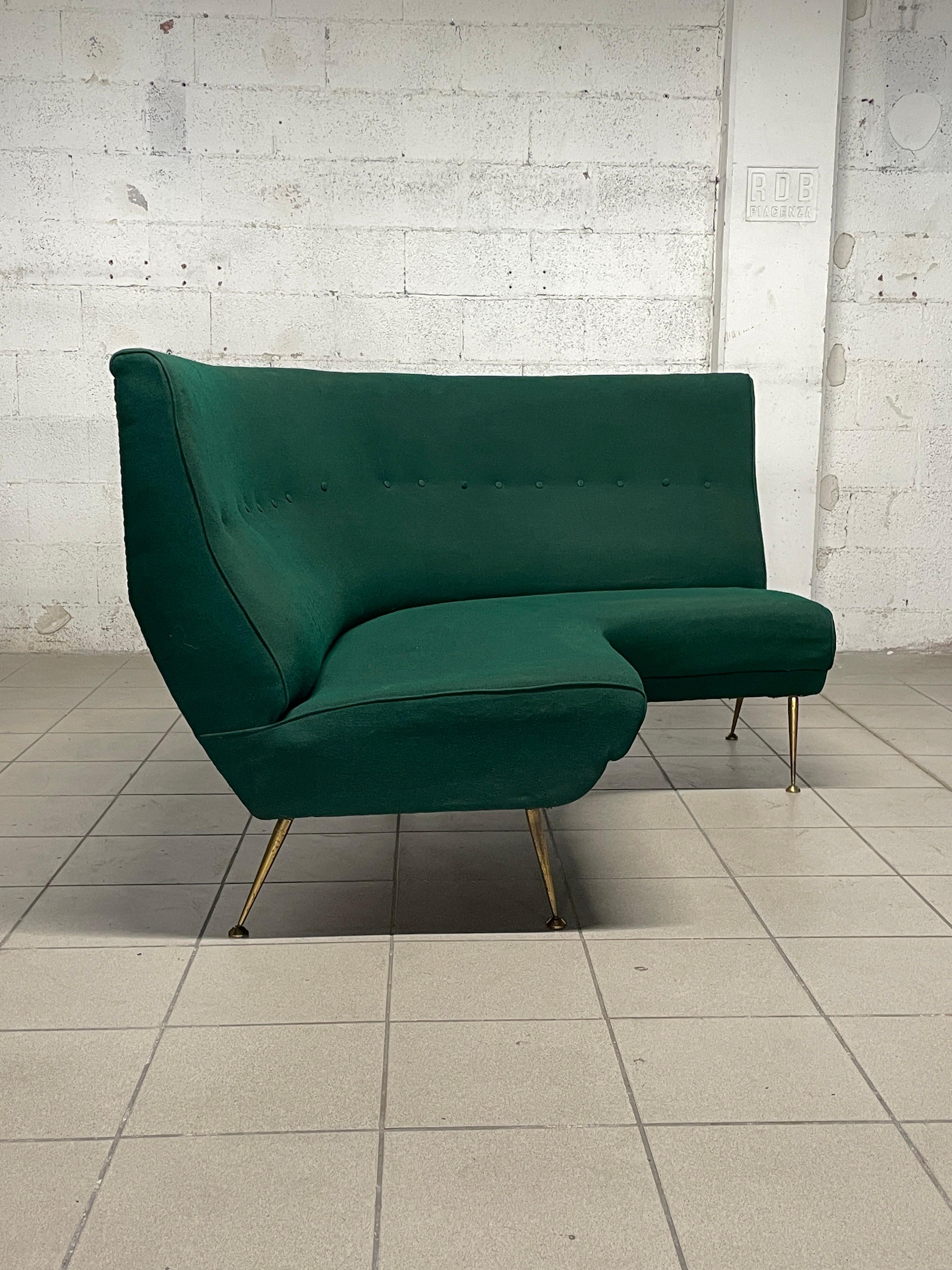 Sofá esquinero de los años 60 de fabricación italiana en venta 10