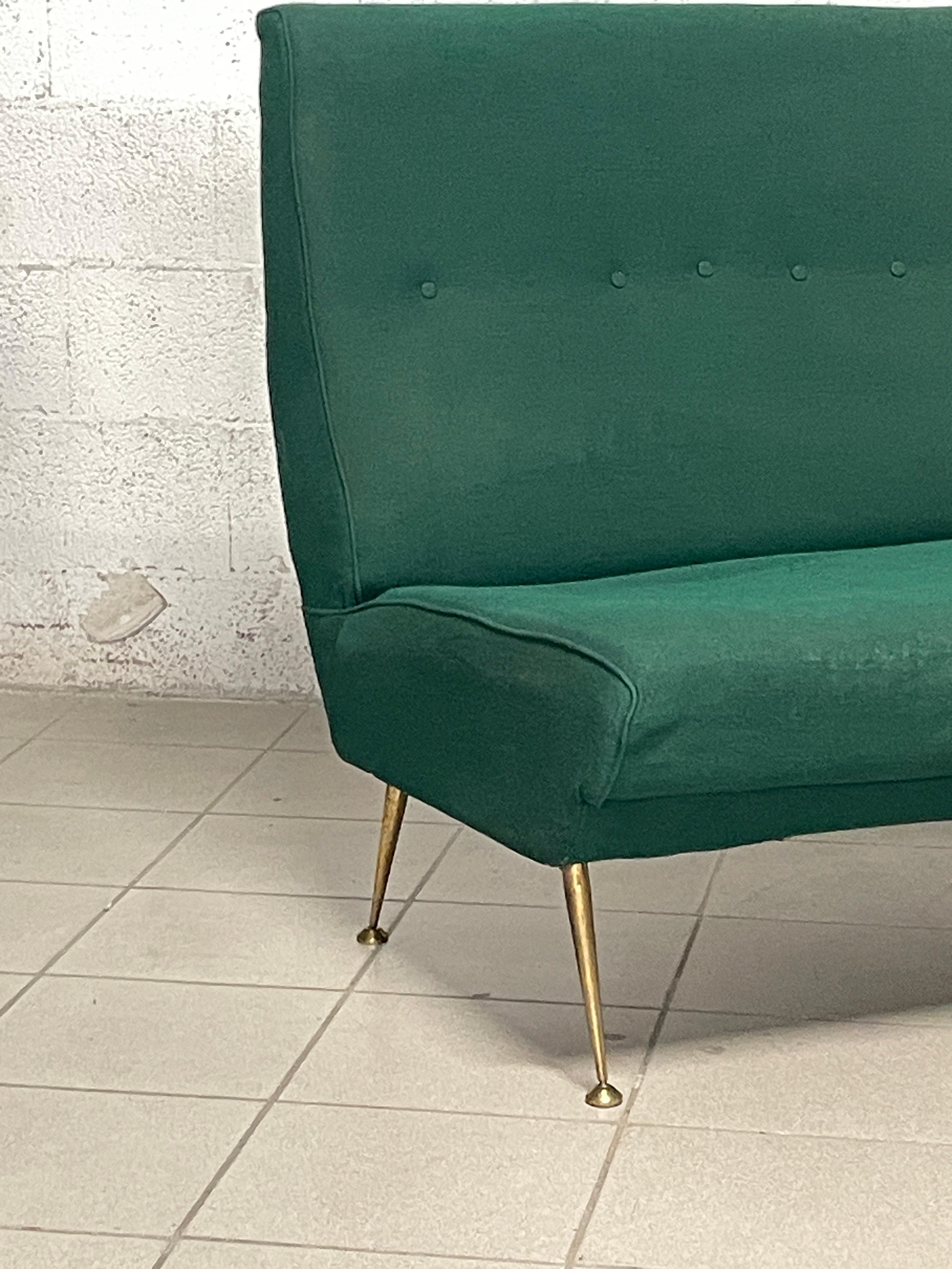 Sofá esquinero de los años 60 de fabricación italiana Metal en venta