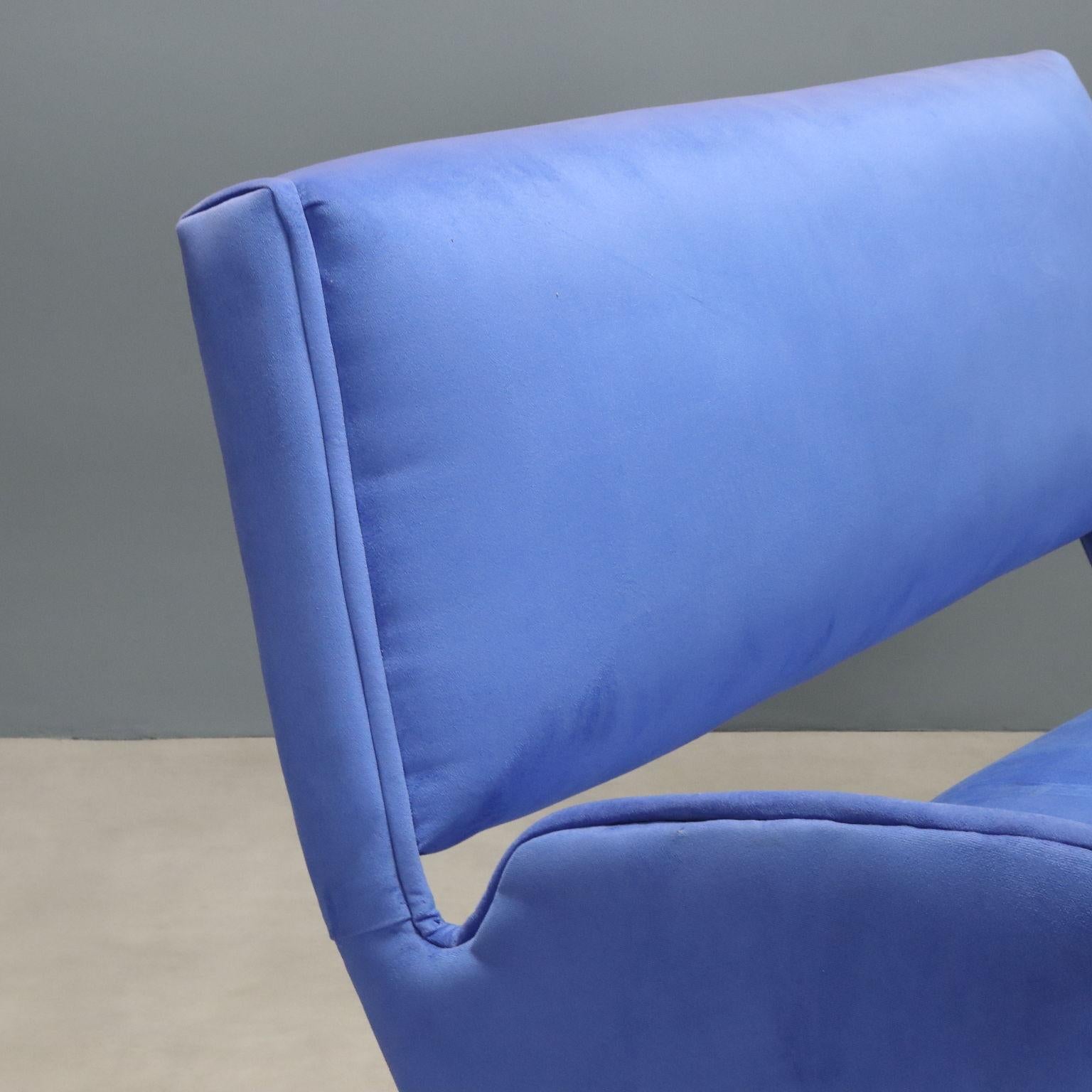 Divanetto Blu Anni '60 Italian en venta